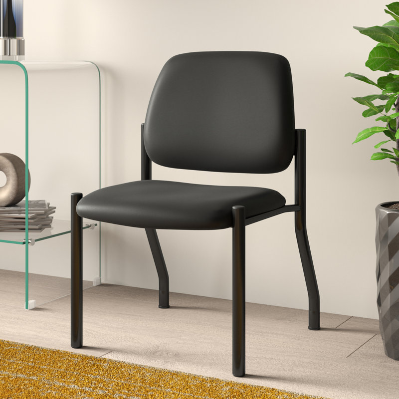 Symple Stuff Johnstone 22" W Stackable Vinyl Seat Waiting Room Chair